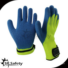 7G Acrylic Nappy Knitted Latex Palm Coated Crinkle Finished Gloves/ Knitted Latex Coating Glove/Working Glove